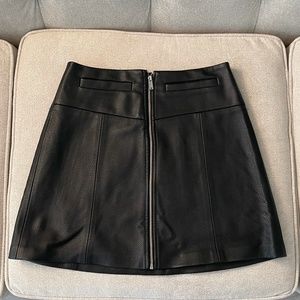 Bershka Faux Leather Skirt